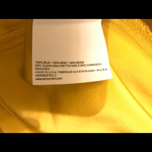 COPY - NWT- Amour Vert- 100% silk dress - Picture 6 of 6